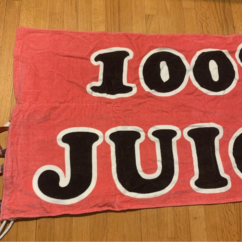 Juicy Couture Pam & Gela 100% Juicy Foldable Reversible Beach Towel Backpack